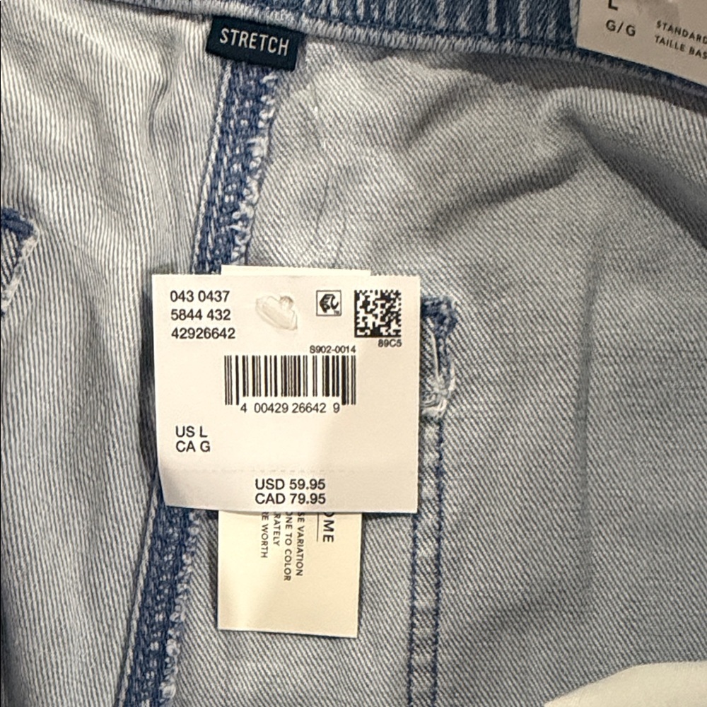 American Eagle Outfitters Light Blue Wide Leg Jeans - Picture 5 of 6